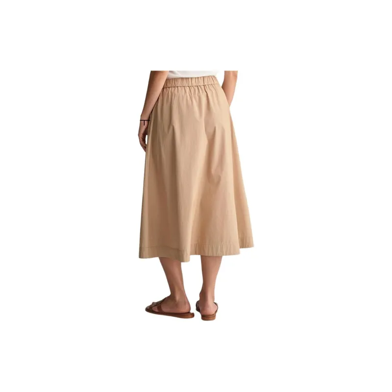 GANT Casual Long Skirt Women's Khaki-2