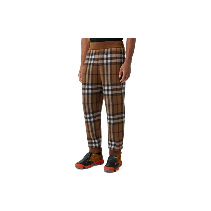 Burberry Check Cashmere Jogging Pants-3