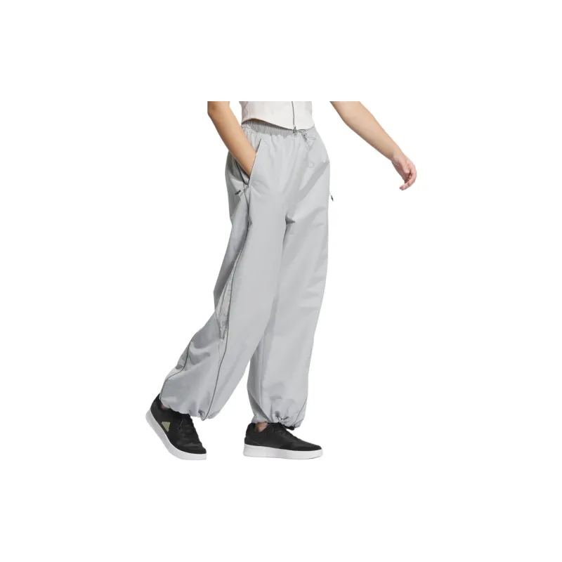 Adidas PIPING WOVEN TRACKSUIT BOTTOMS Casual Pants Women's Light Gray-1
