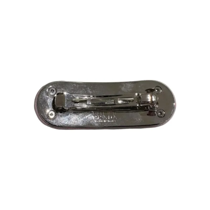 PRADA Enamel Hair Clips Women's Pink-2