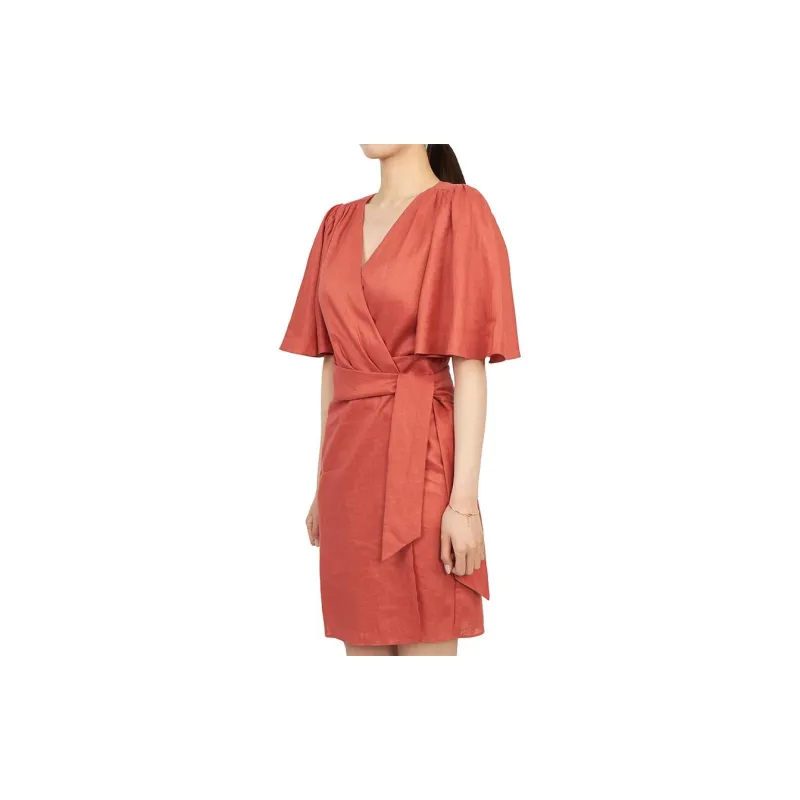 Vanessa Bruno Short Sleeved Dresses Women's Coral-3