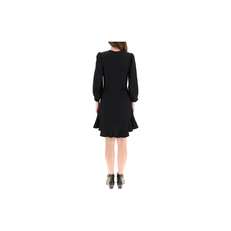 Chloé Long-Sleeved Dresses Women's Black-3