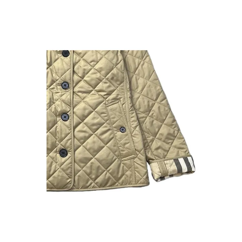 Burberry Puffer Jacket Women's Khaki-4