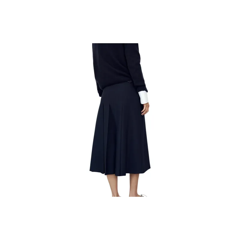 ZARA Trf Casual Long Skirts Women's Blue-3