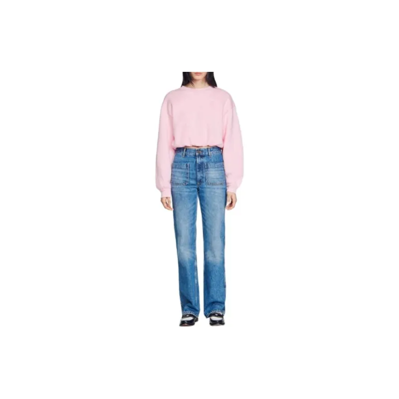 Sandro Sweatshirt Women's Light Pink-1