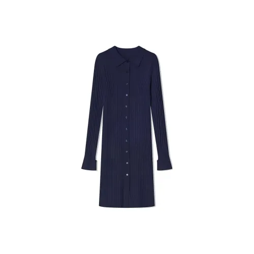 COVERINS Long-Sleeved Dresses Women's Navy Blue