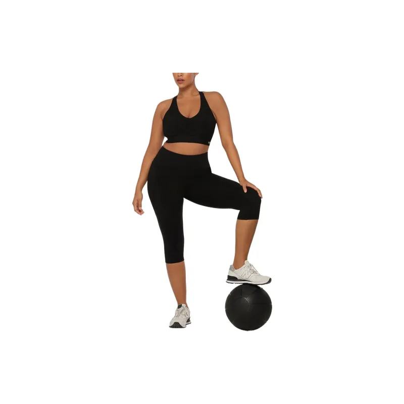 LORNA JANE Amy Phone Pocket 3/4 Tech Leggings Athletic Trousers Women's-9