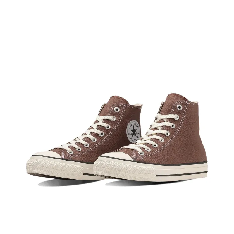 Converse All Star Anti Slip Wear Resistant High Top Canvas Shoes Unisex Brown-2