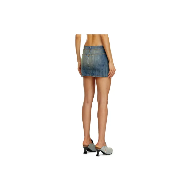 DIESEL De-Ron-S2 Denim Mini Skirt-2
