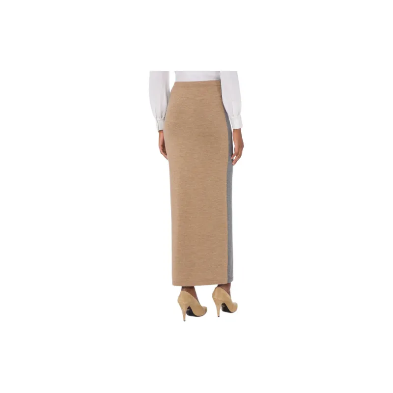 MOSCHINO Knitted Virgin Wool Pencil Skirt-2
