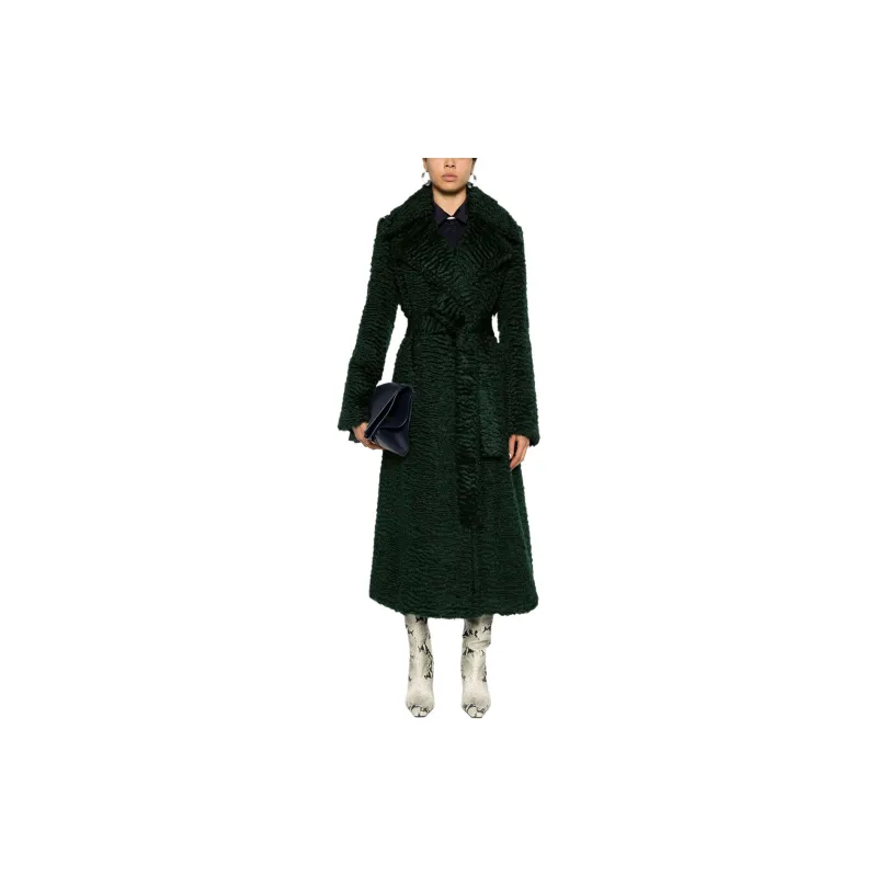 JIL SANDER Waist Belted Long Coat-1