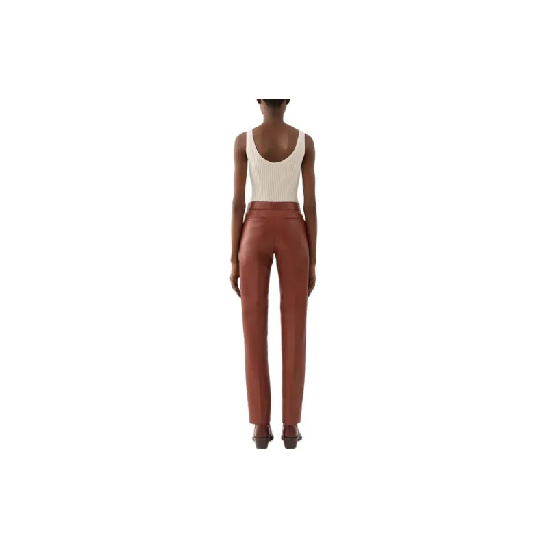 Chloé Knitted Sweatpants Women's Caramel Umber-2
