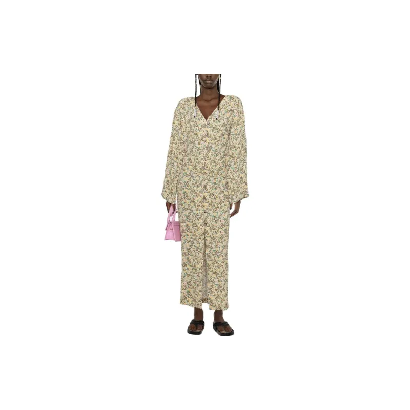 NANUSHKA Floral print Button down Maxi Dress-1