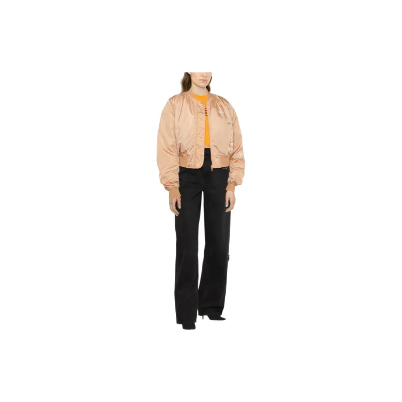 OFF-WHITE Striped Logo Bomber Jacket-1