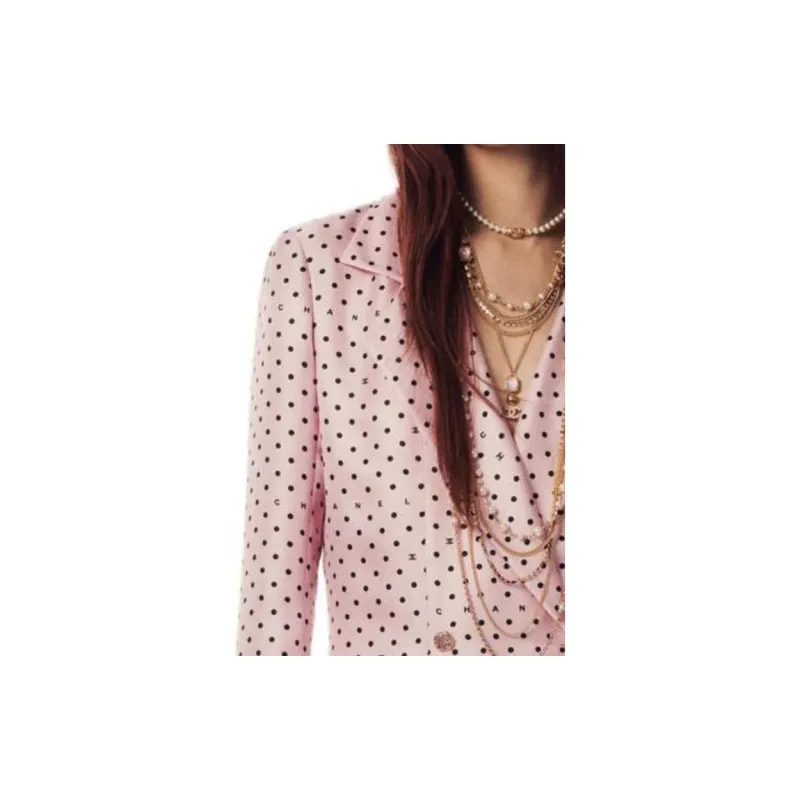 CHANEL 24 New Spring And Summer Arrivals Long-Sleeved Dresses Women's Light Pink-2