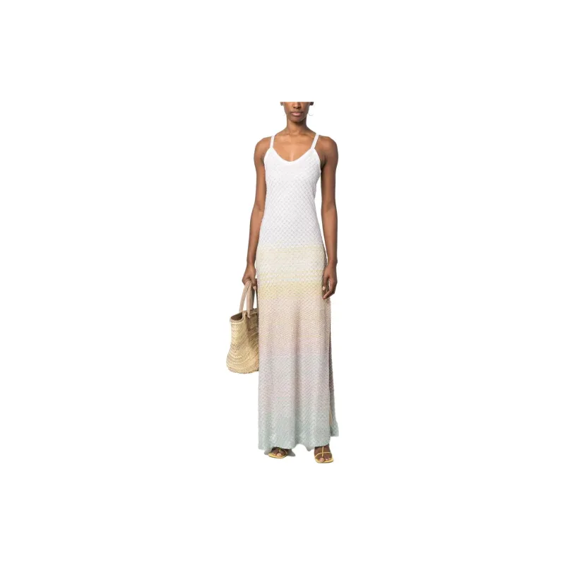 Adidas X MISSONI Slip Dresses Women's White-1