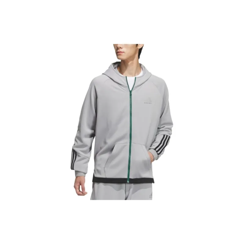 Adidas BASKETBALL FW24 Jackets & Coats Men's Gray-1