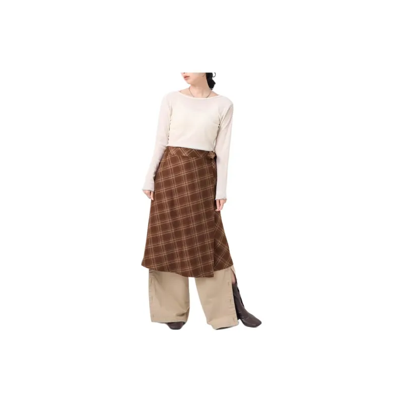 FREAK'S STORE Casual Long Skirt Women's Brown-3