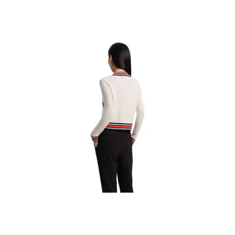 Blood Glitter Cashmere Sweater Women's White-2