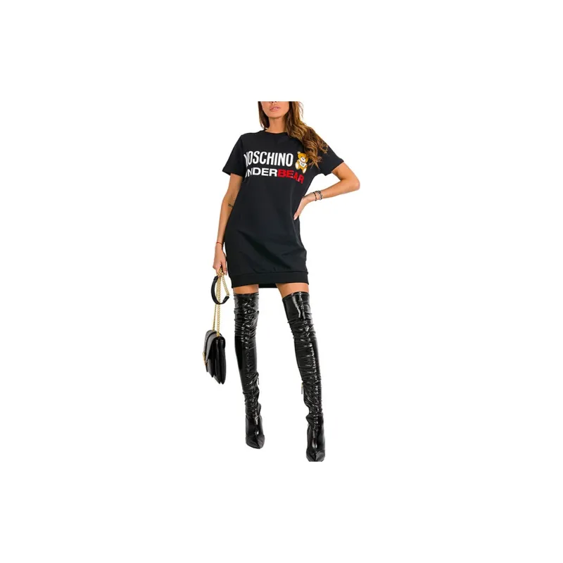 MOSCHINO Short Sleeved Dresses Women's-4