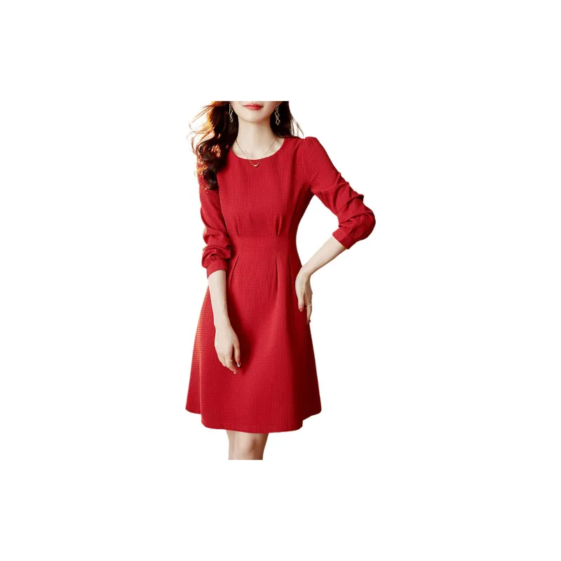 Still Quiet Long Sleeved Dresses Women's-9