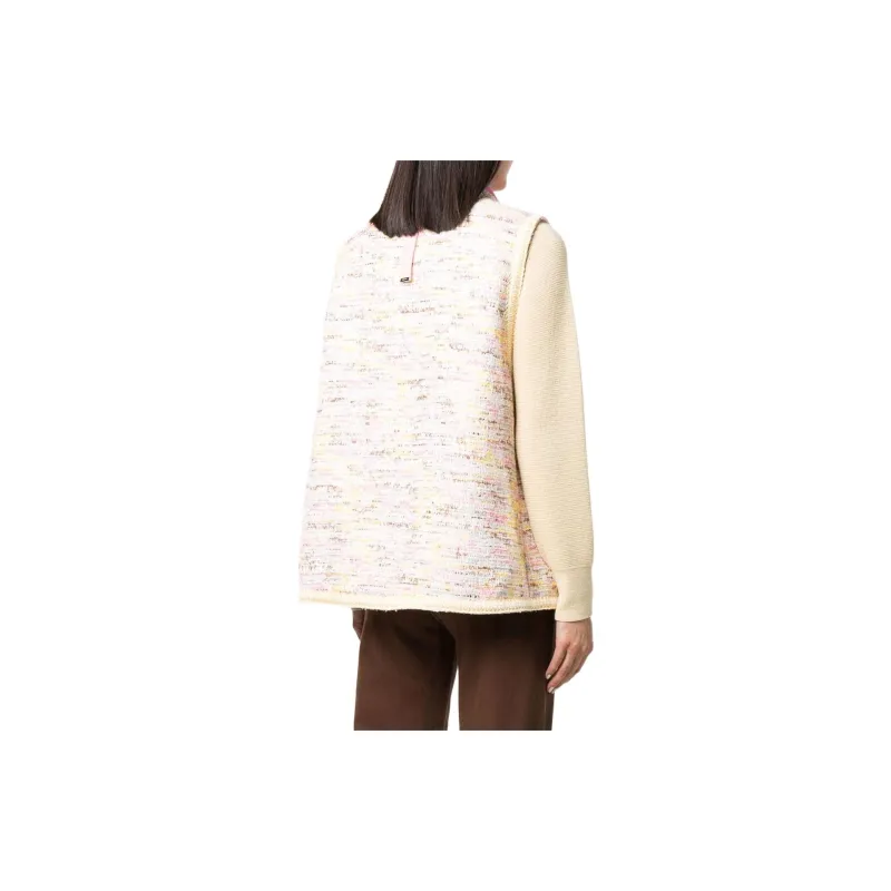 KHRISJOY Sleeveless Tweed Jacket-3