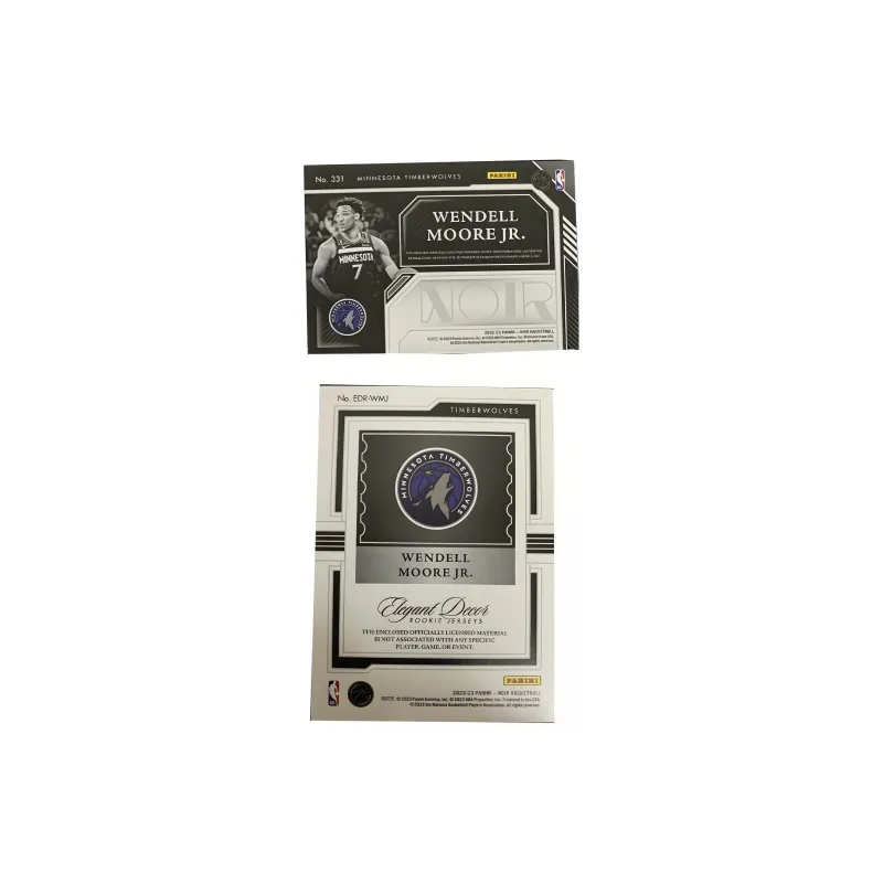 PANINI Wendell Moore Jr. Panini Wendell Moore Jr. Player Card Product Access Sports Cards 2 Pcs-1