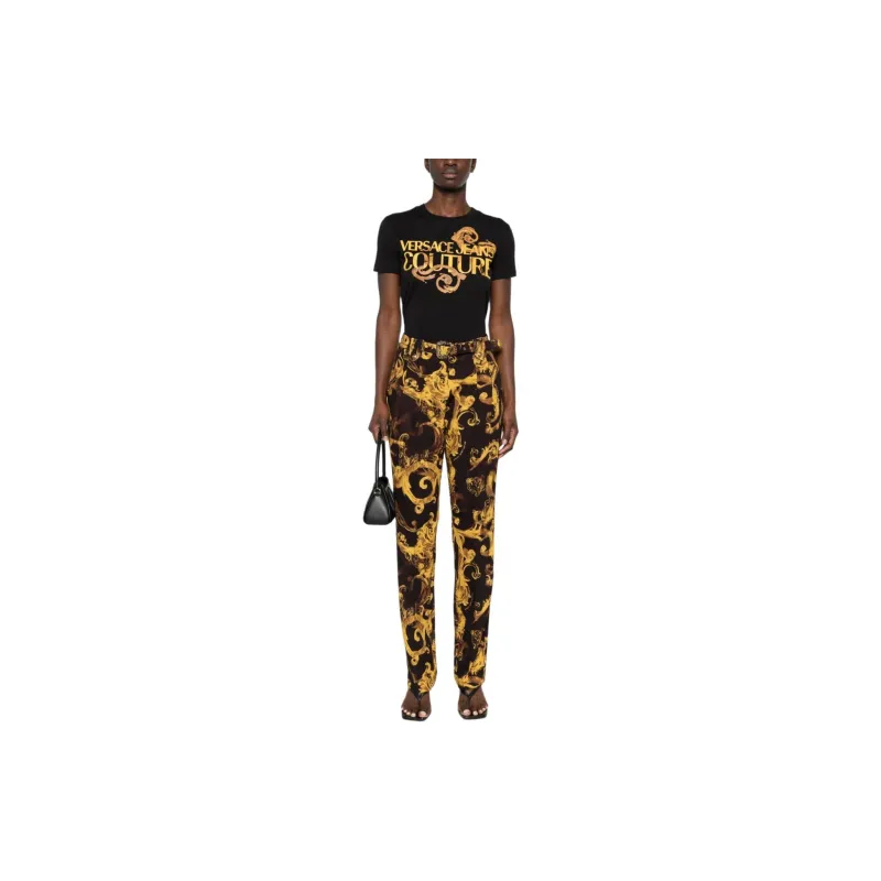 VERSACE JEANS COUTURE Barocco Printed Crewneck T Shirt-1