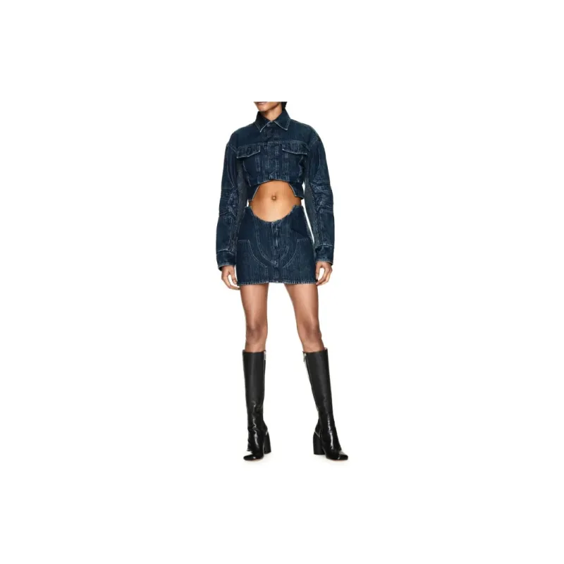 OFF WHITE Motorcycle Hole Miniskirt-1