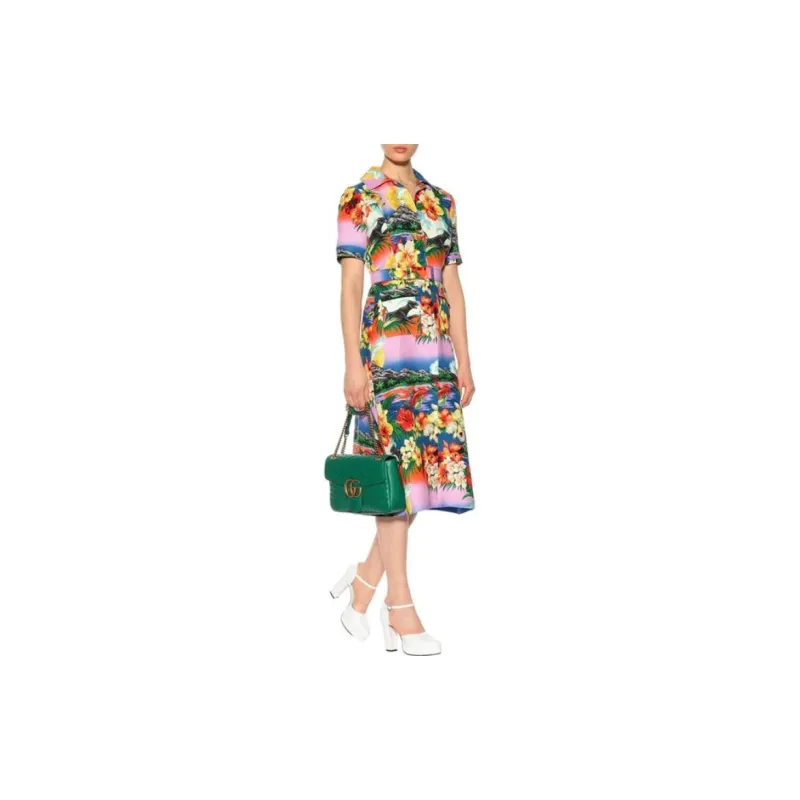 GUCCI SS18 Short-Sleeved Dresses Women's Multicolor-1
