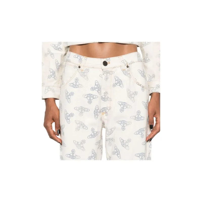Vivienne Westwood SS24 Jeans Women's Ecru-4