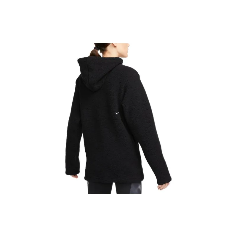 Nike Therma-FIT Women'ss Logo Letter Print Hooded Pullover Sweatshirt Black-5