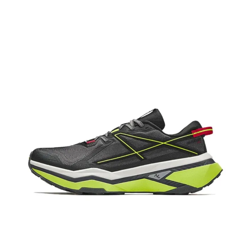 Anta Falcon Hunting Durable Cushioning Low Top Trail Running Running Shoes Men's Black Green-0