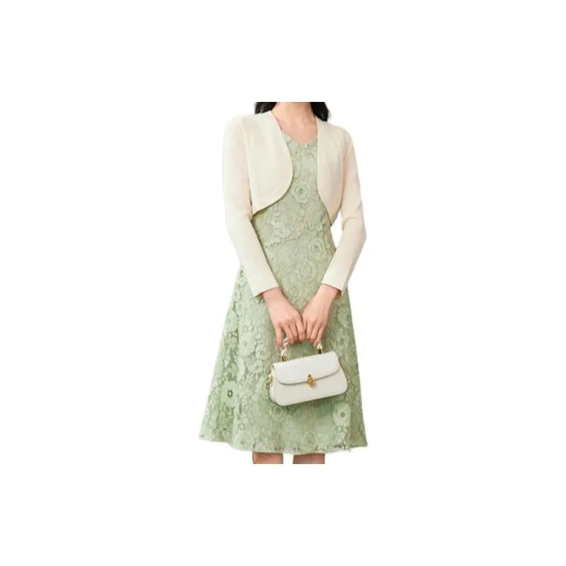 BBLLUUEE Sleeveless Dress Women's Avocado Green-2