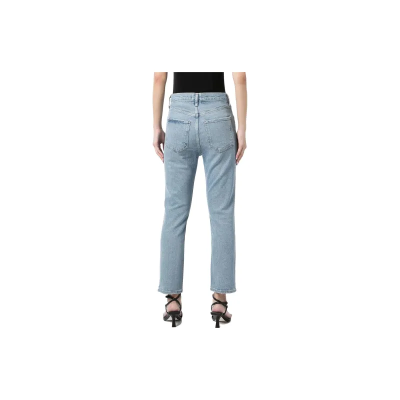 AGOLDE Riley Crop Jean 'Shiver'-2