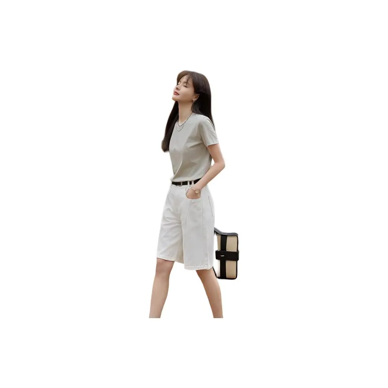Mt Denim Shorts Women's Raw White-1