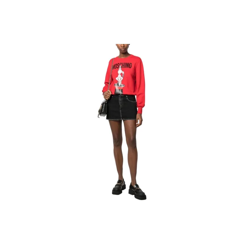 MOSCHINO Sweatshirts Women's Red-1