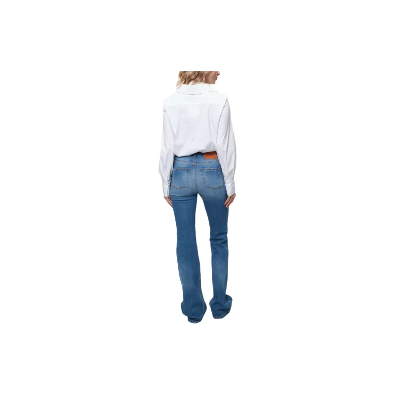 ERMANNO SCERVINO Embroidered Flared Leg Jeans-1