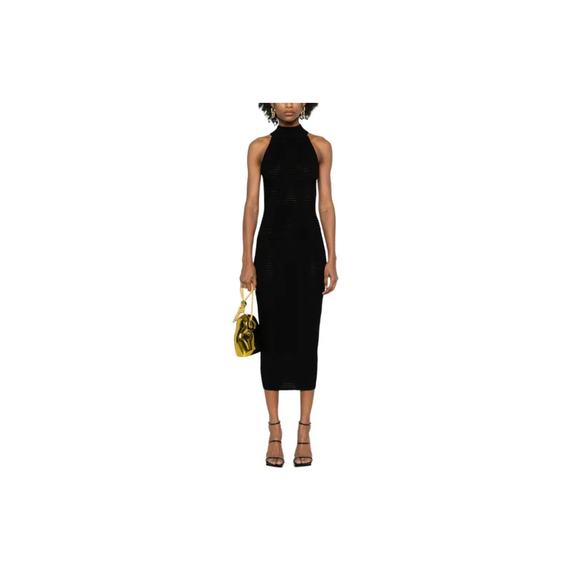 BALMAIN Diamond jacquard Midi Dress-1