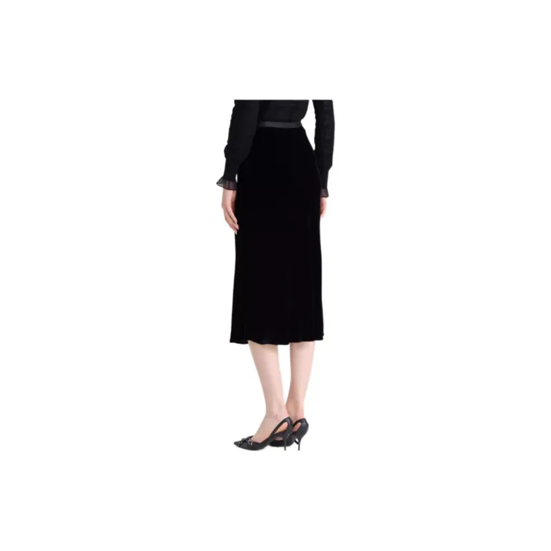 RARE Casual Long Skirt Women's Black-2