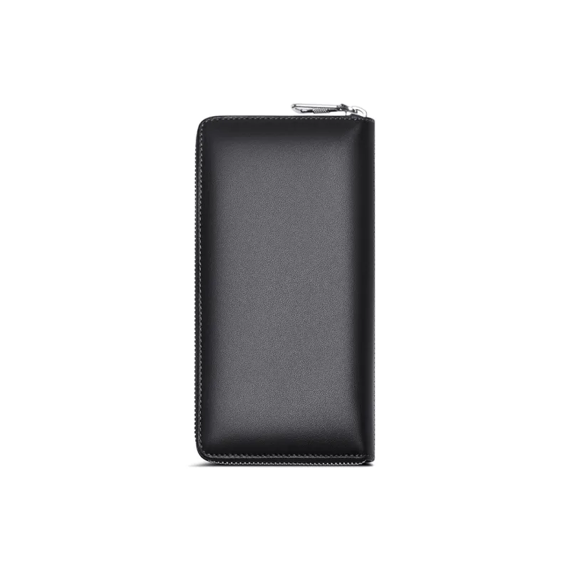 SEPTWOLVES Artificial Leather Wallet With Zip Closure Clutch Large Size Men's Black-17
