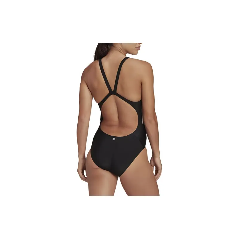 Adidas Mid 3 Stripes Swimsuit One Piece Swimsuit Women's Black-3