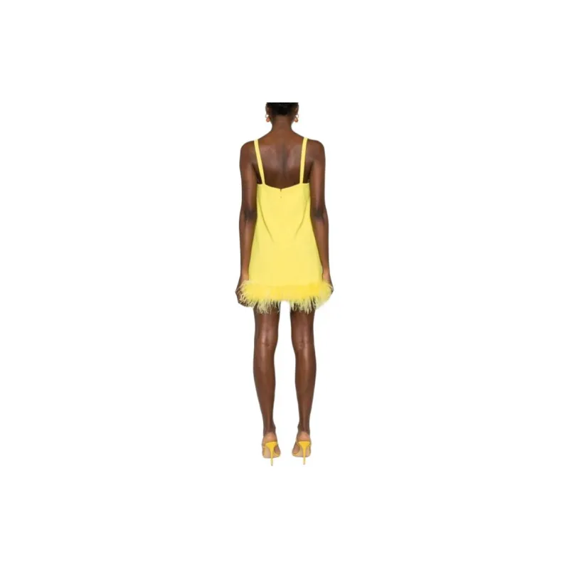PINKO Slip Dress Women's Yellow-4