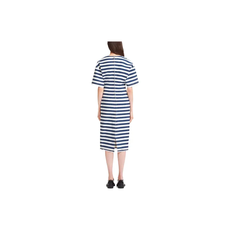 PRADA Short-Sleeved Dresses Women's Blue-2