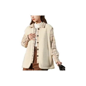Tonlion Velvet-feel Coat Women's Version A/Light Khaki