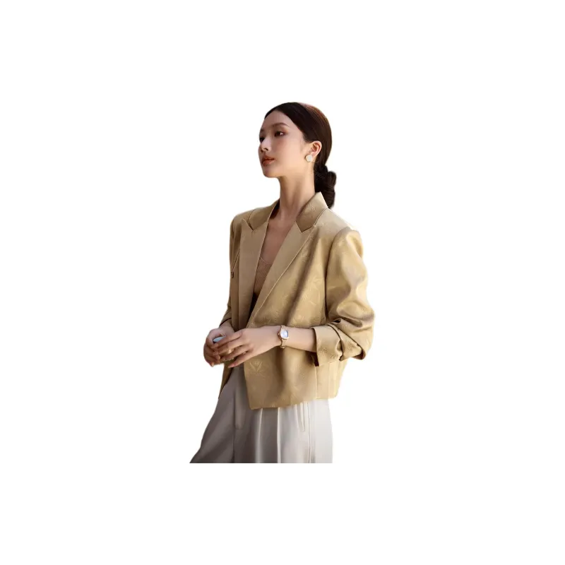 XWI Business Suit Women's Silver Apricot Yellow-2