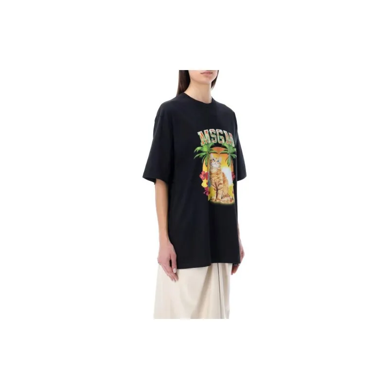MSGM T Shirts Women's Black-3