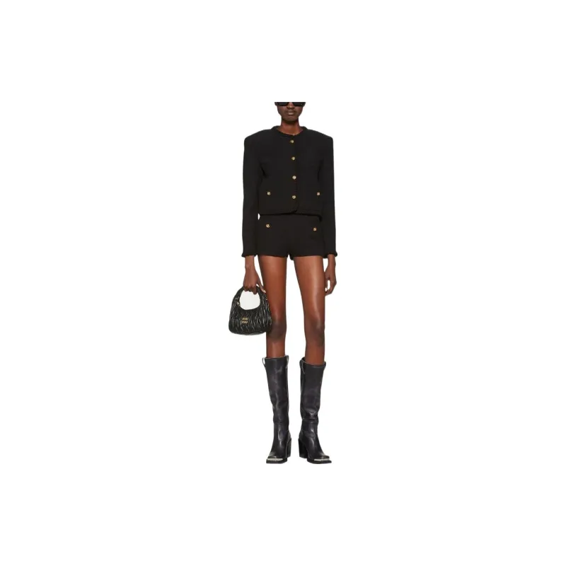 MIU MIU SS23 Shorts Women's Black-1
