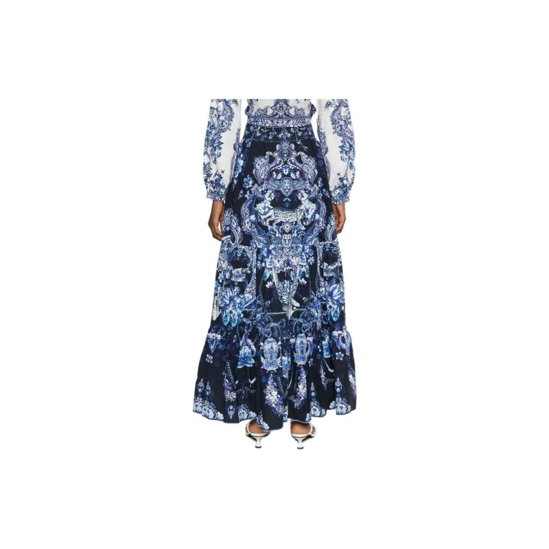 Camilla Delft Dynasty print Maxi Skirt-1
