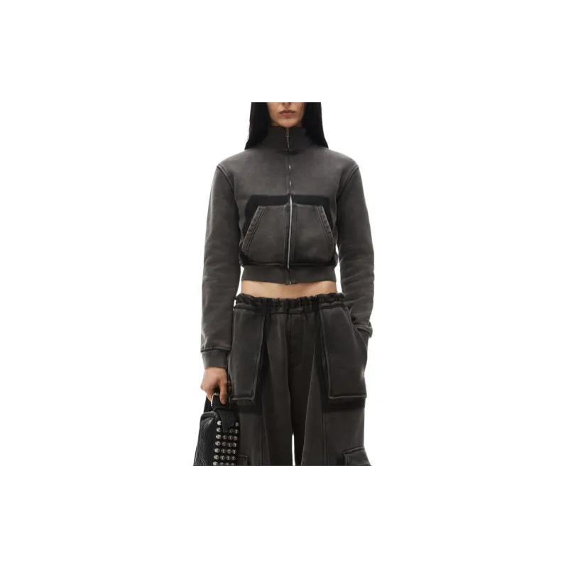 Alexander Wang Zip-Up Cropped Jacket-2